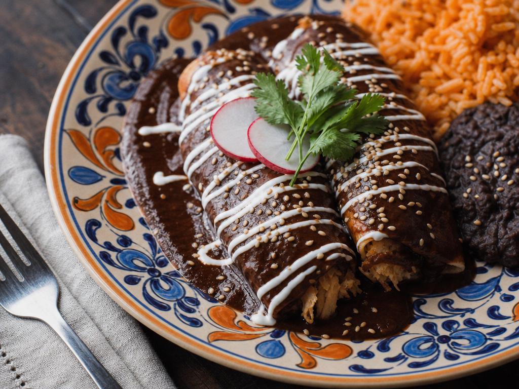Enchiladas de Mole Poblano
